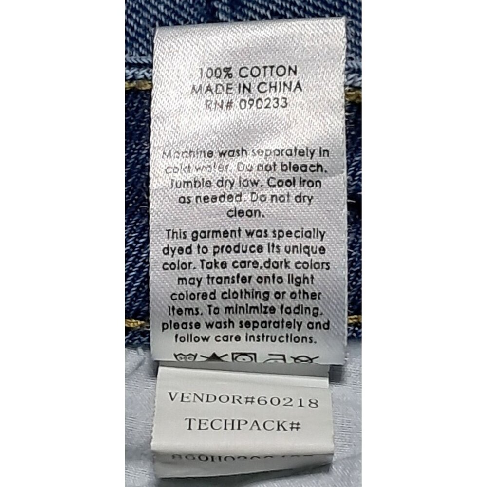 PacSun 90s Boyfriend Jeans Womens Size 25 Blue Two-Tone Denim Vintage - Picture 14 of 14